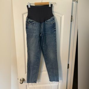 OLD NAVY women’s maternity straight cut off jeans